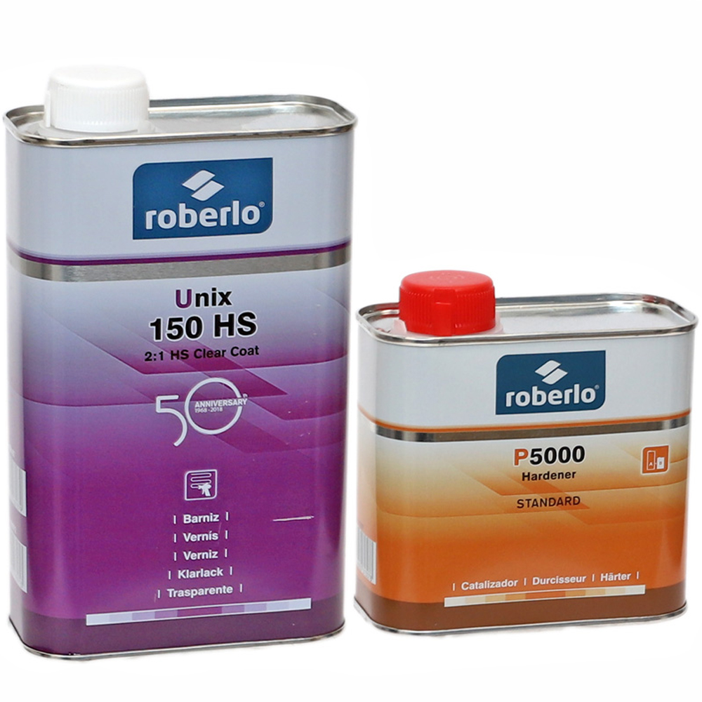 ROBERLO UNIX 150 HS akrila laka 1 l + P5000 cietinātājs 0,5 l